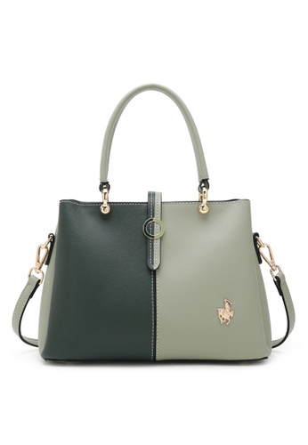Swiss Polo green Contrast Shoulder Bag B1A74ACCA418B4GS_1