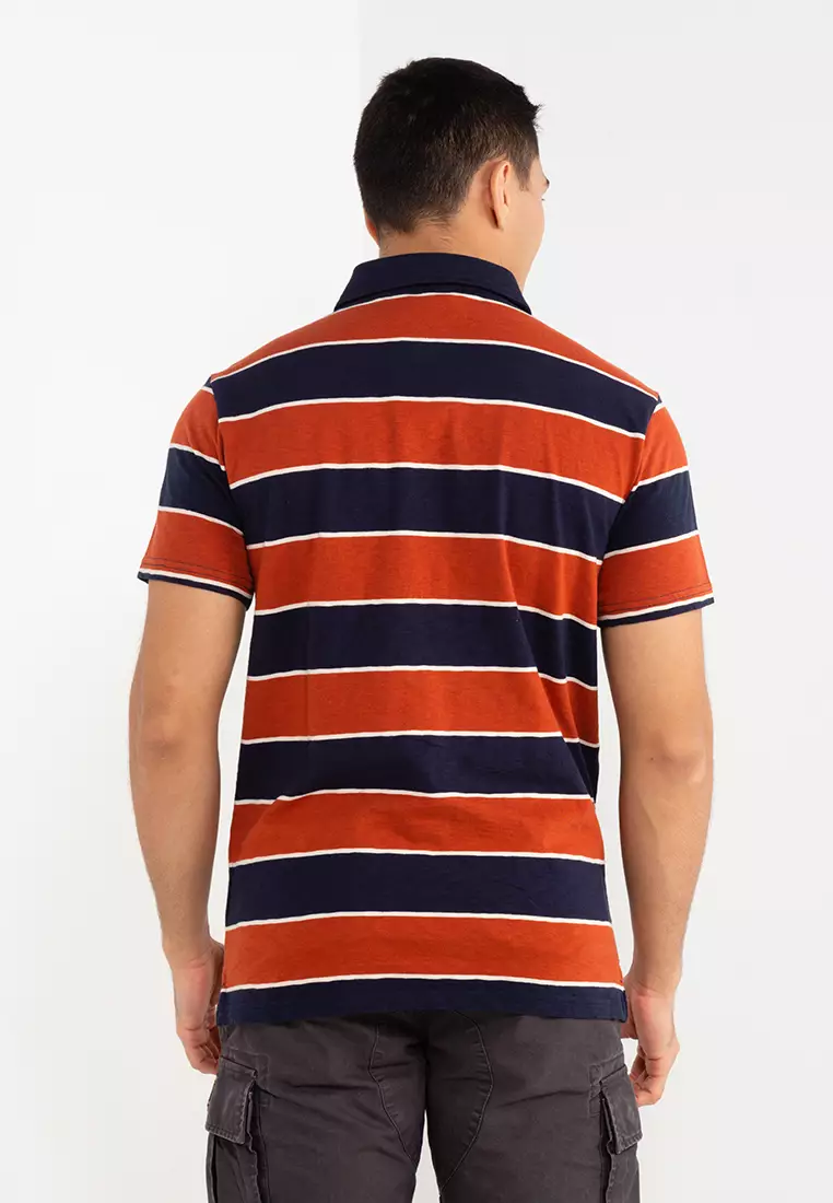 Superdry stripe polo shirt sale