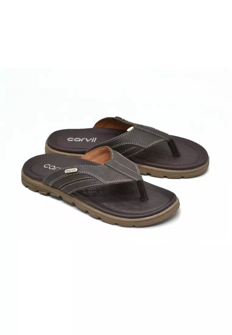 Carvil Sandal Pria Thomhaye-01 M Dark Brown