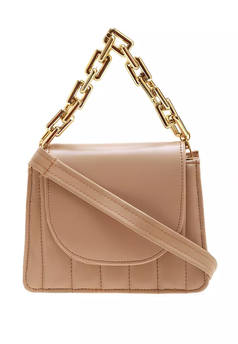 Fanya Tas Selempang Long Bag Rope Casual Bag Women - Cream