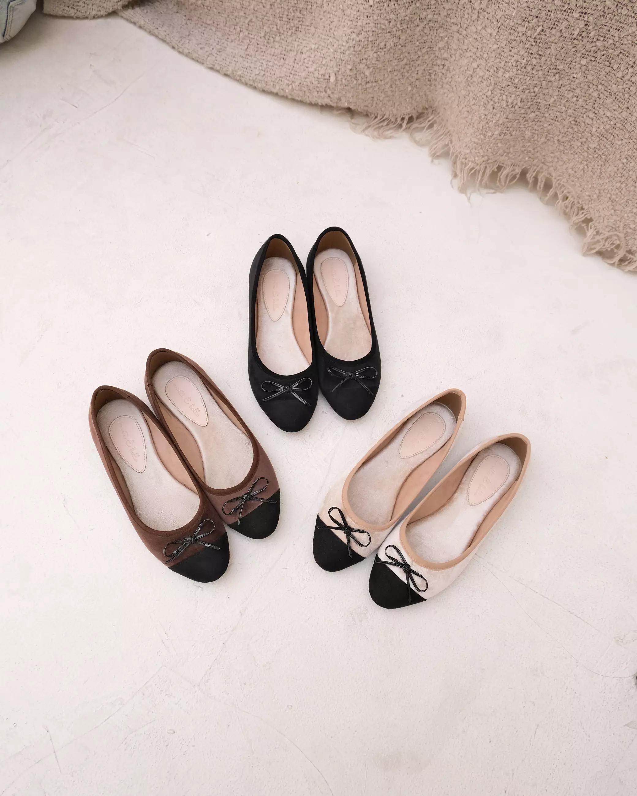 Momo Ballerina Round Toe Flat Shoes with Bow