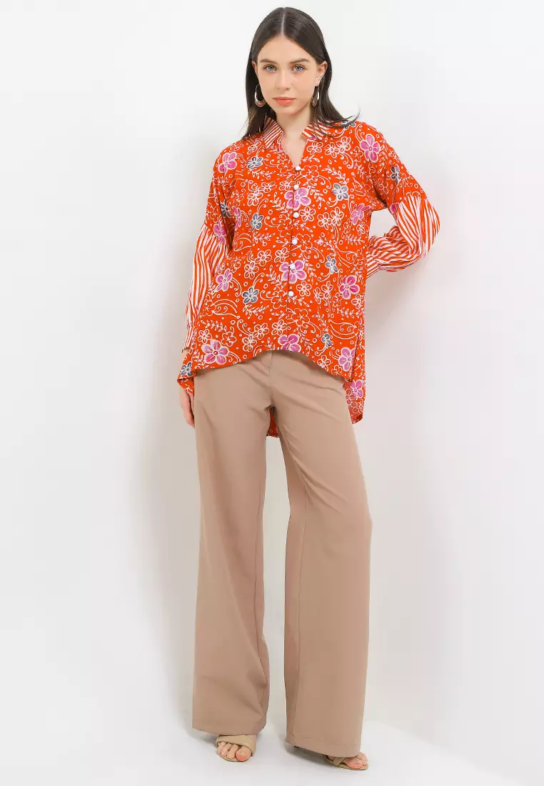 Vrui Bunga Blouse Batik