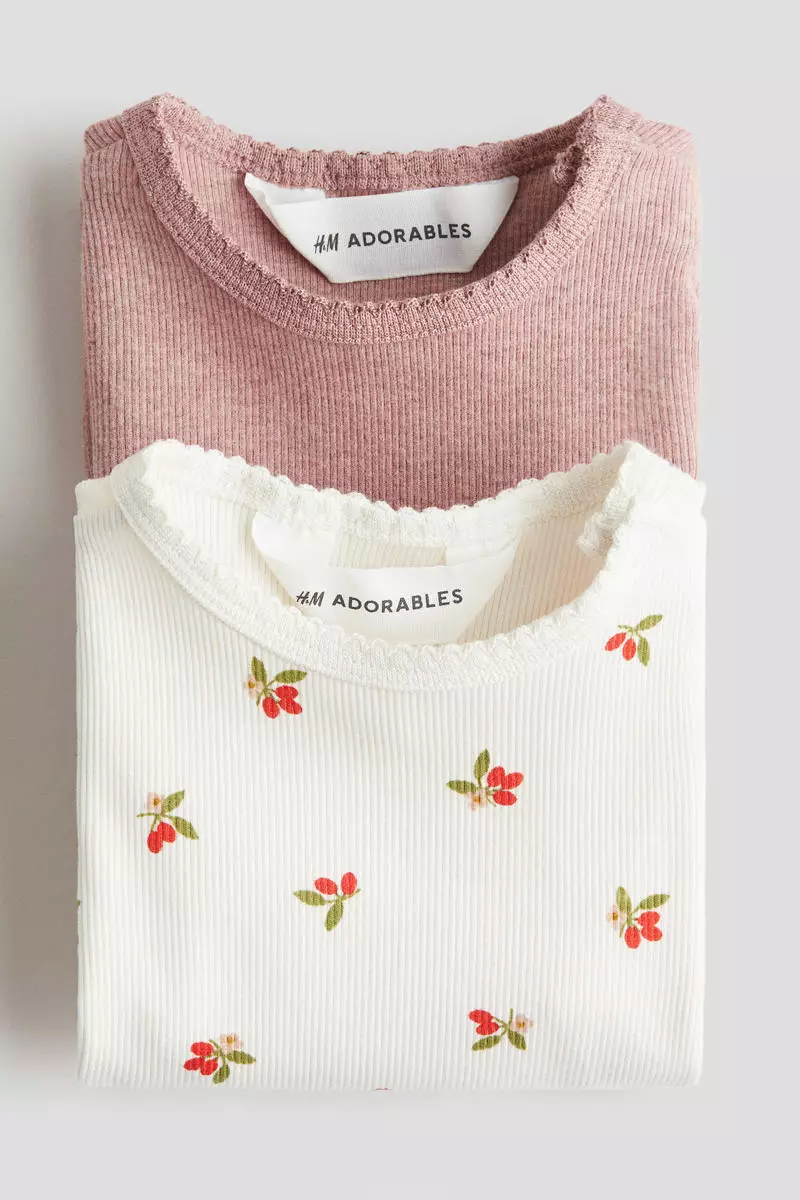 2-pack cotton jersey tops