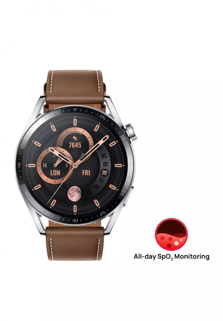 Jual Huawei HUAWEI WATCH GT3 46MM JUPITER BROWN LEATHER Original