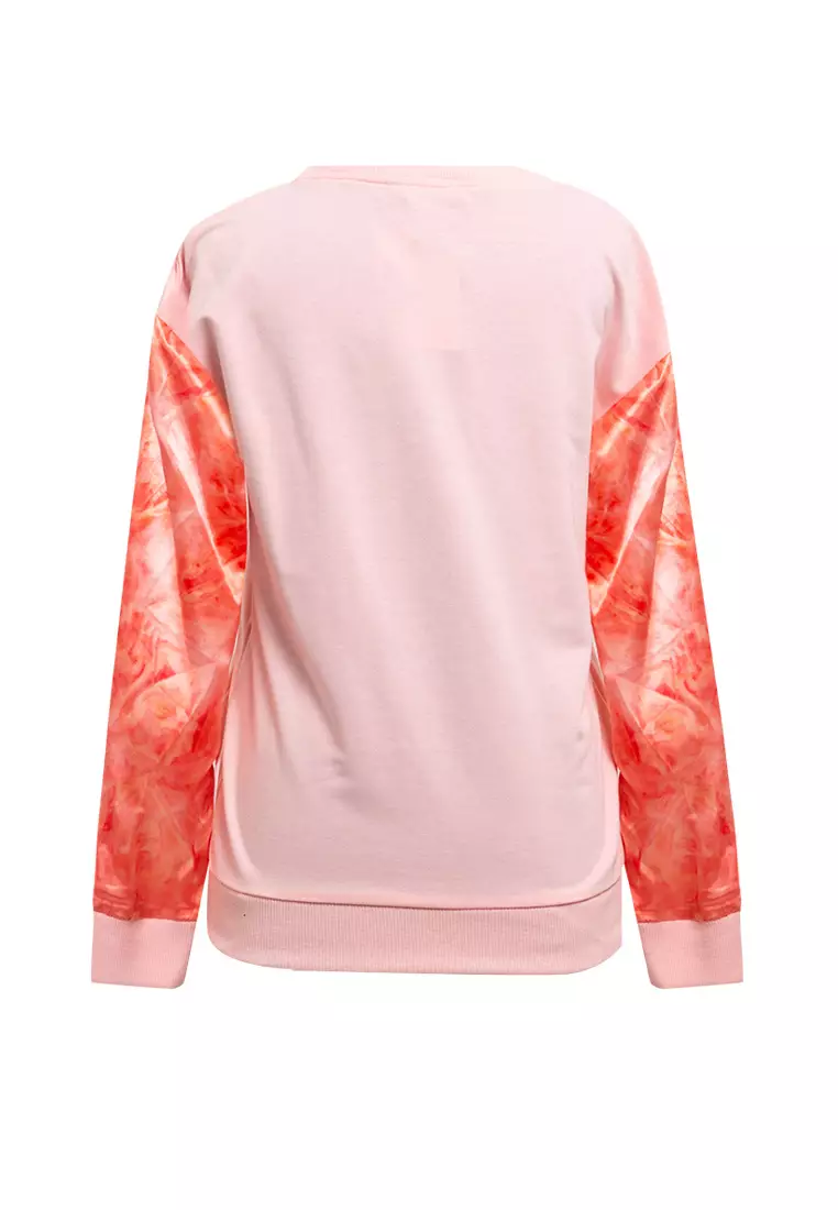 Sweater Atasan Lengan Panjang Abstrak