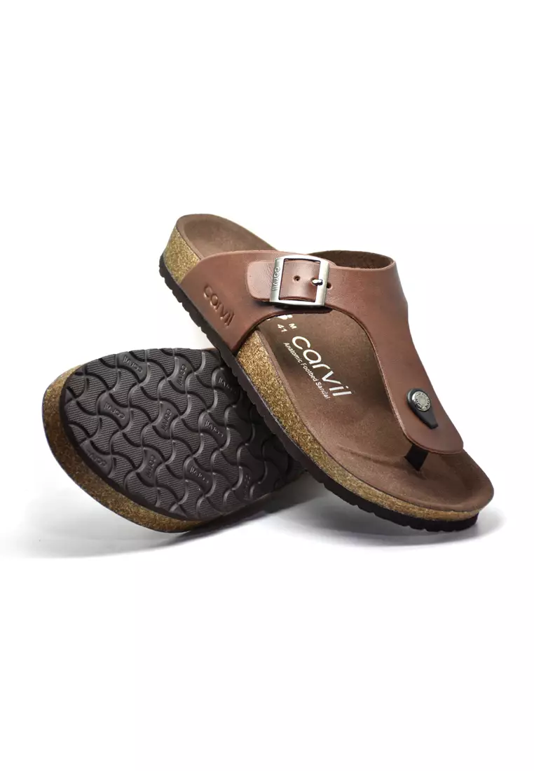Carvil Sandal Pria Romeo-01 M Brown