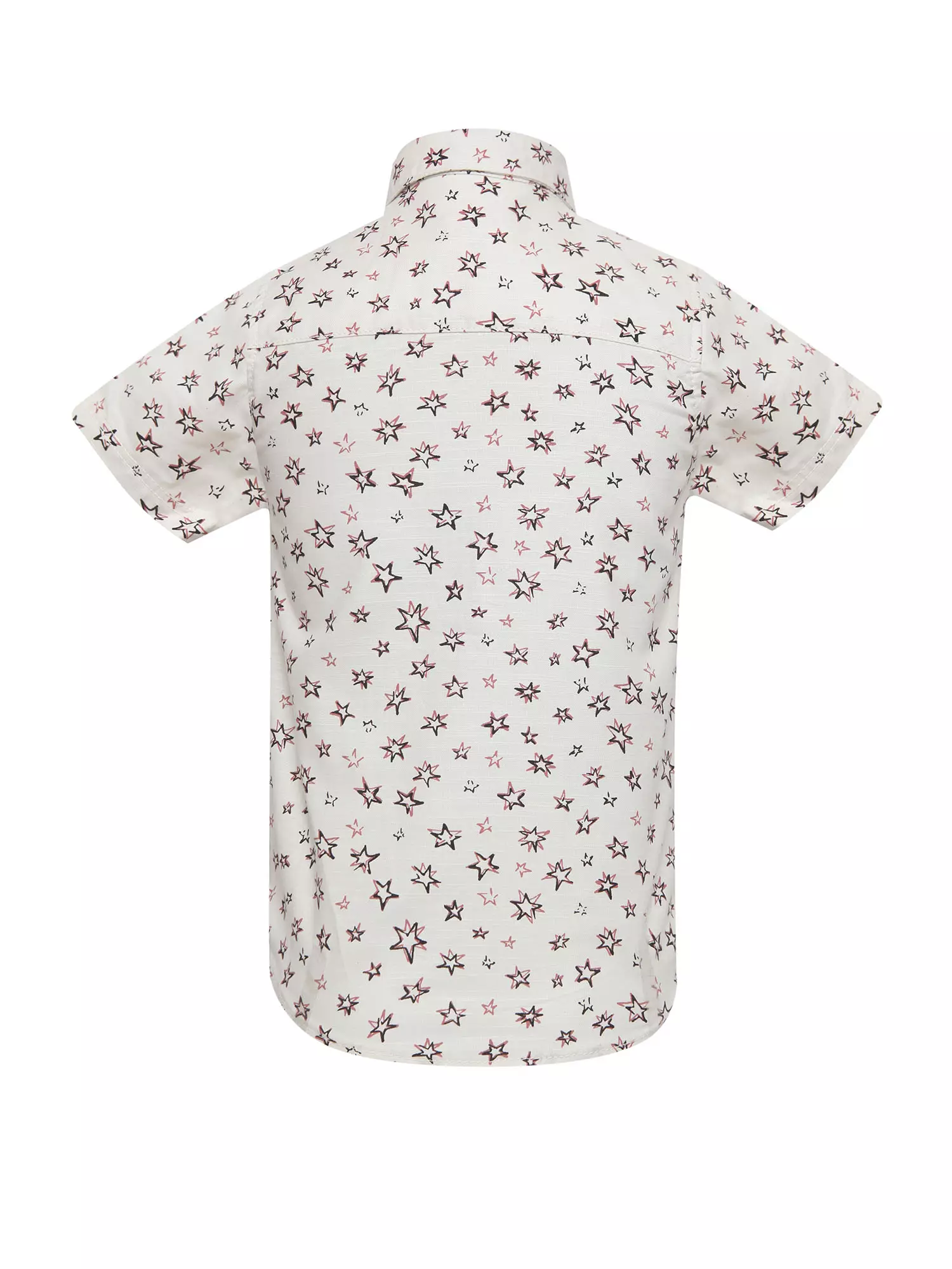 Qna Boy Rychkov Kemeja Anak Putih Lengan Pendek Motif Bintang