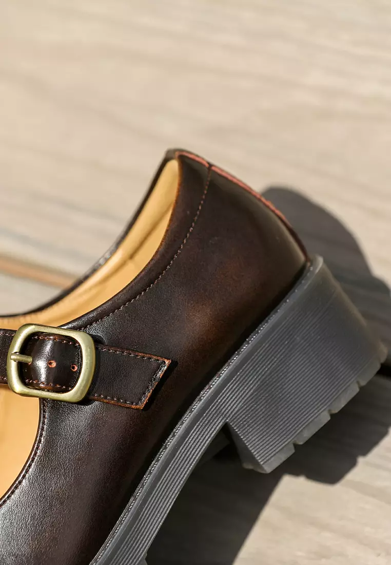 Vintage Leather Mary Jane Shoes MZ8221