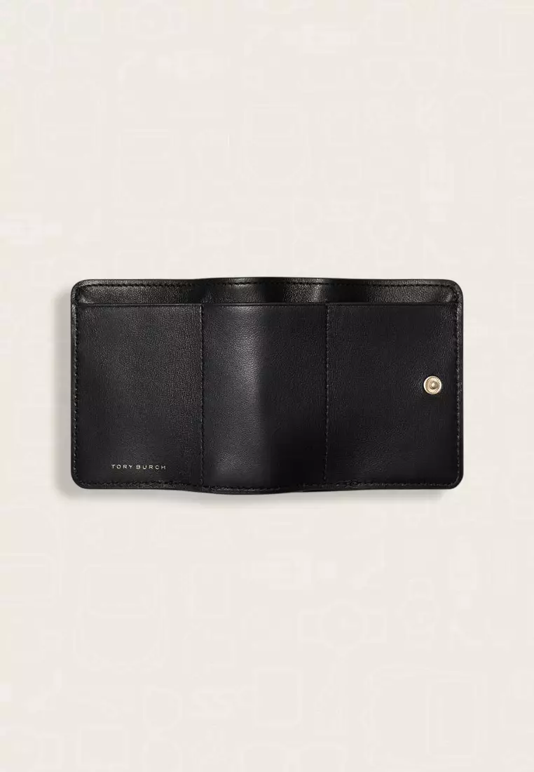 Tory Burch Fleming Soft Small Flap Wallet Black