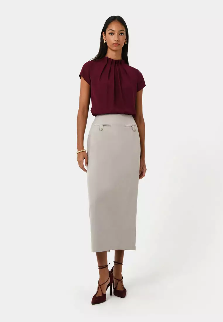 Milla Column Midi Skirt