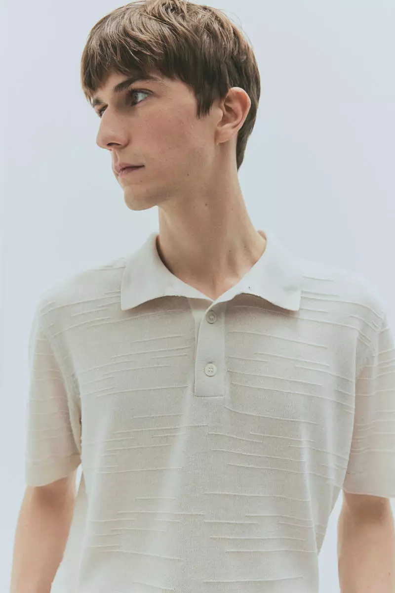 Regular Fit Fine-knit polo shirt