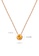 Aquae Jewels pink Necklace My BirthStone 18K Gold - Rose Gold,Sapphire - September 2BAA1AC9C1646EGS_2