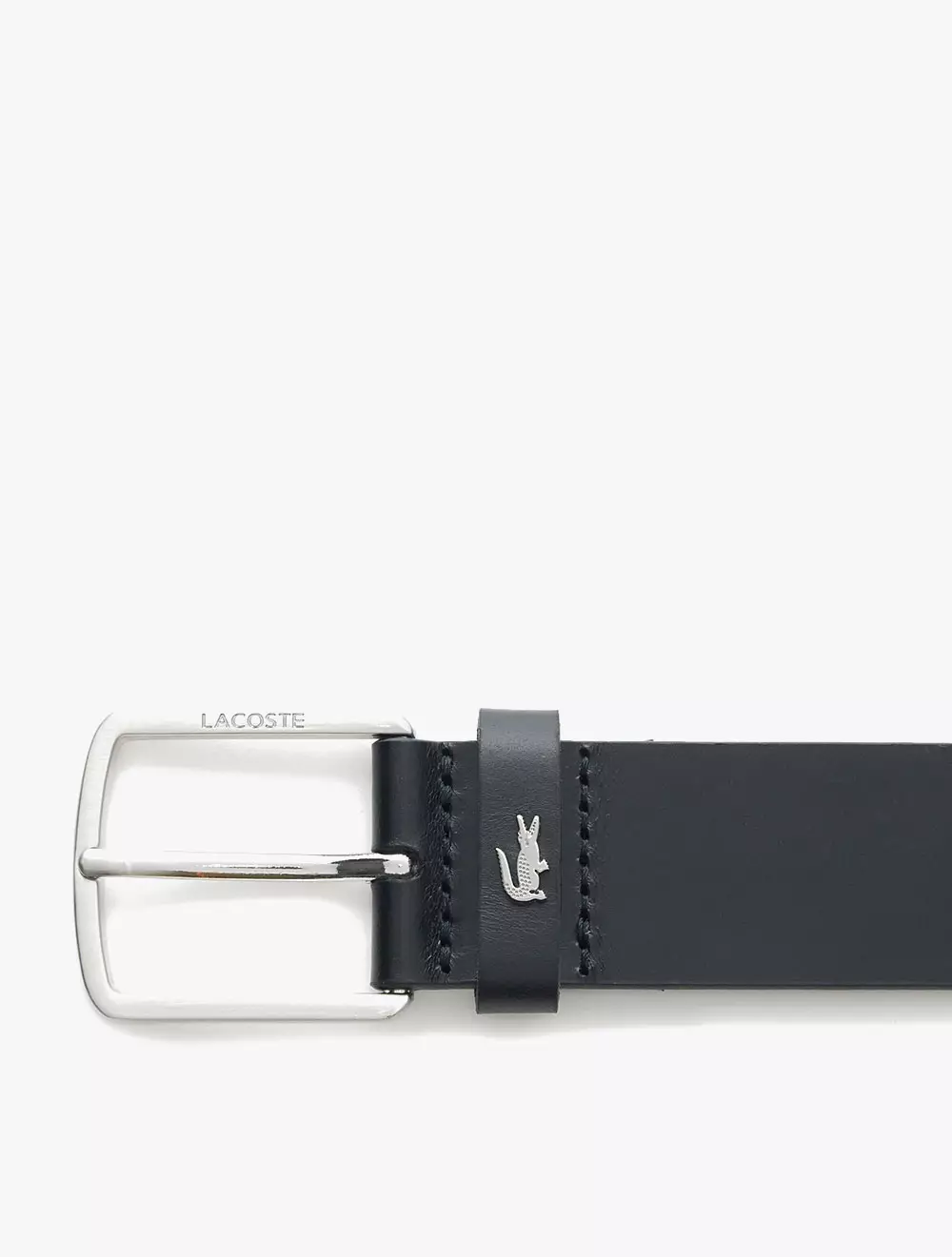 Smooth Leather Belt - BLACK