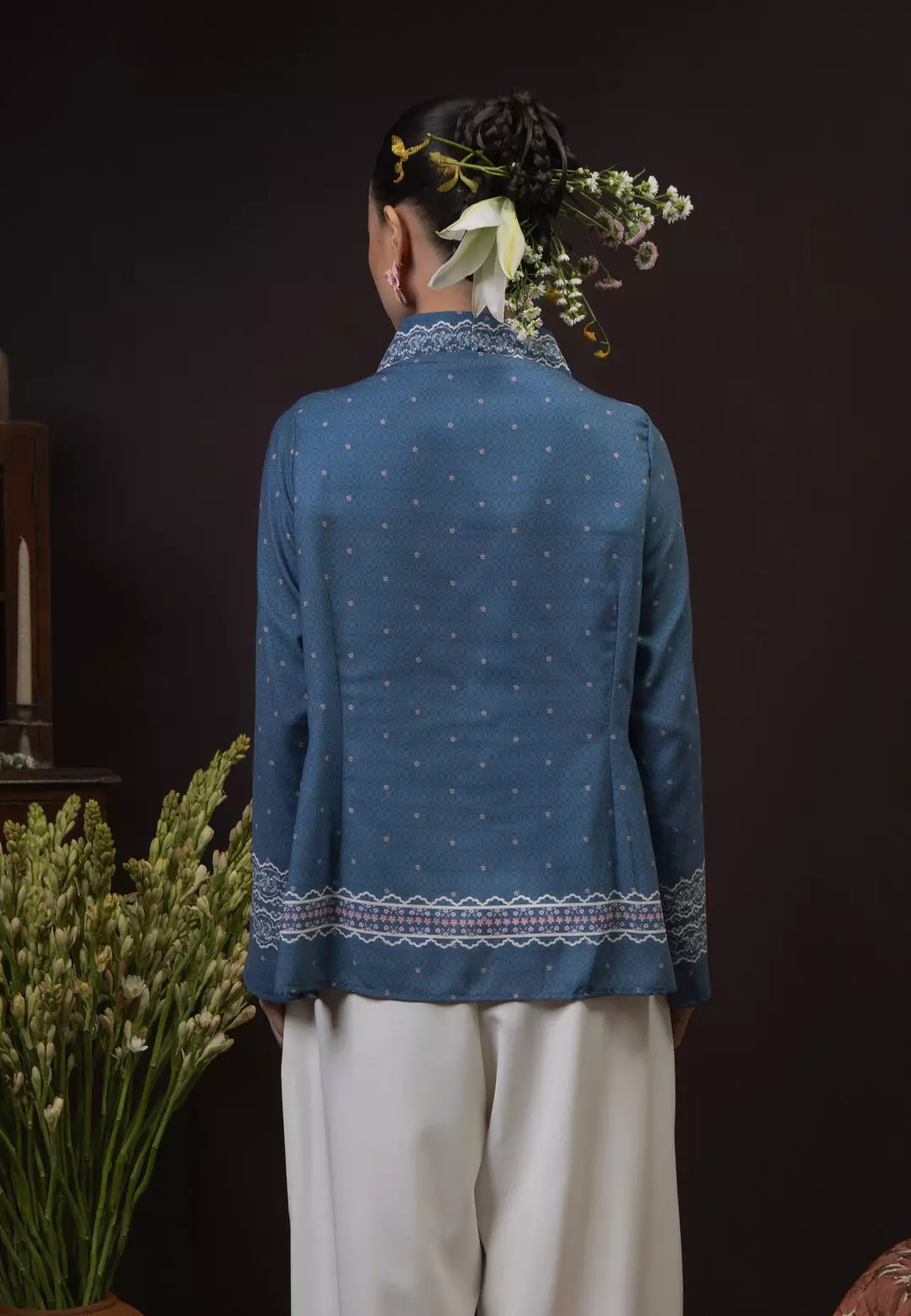 HijabChic Seruni Top - Misty Blue