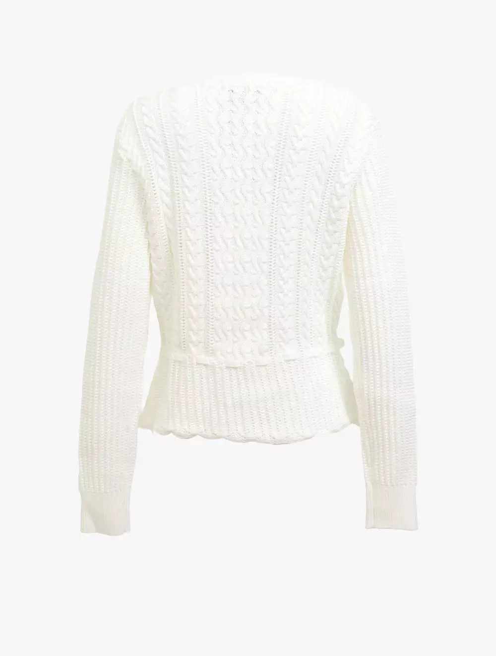 Brooks Brothers Buttoned Peplum Cardigan