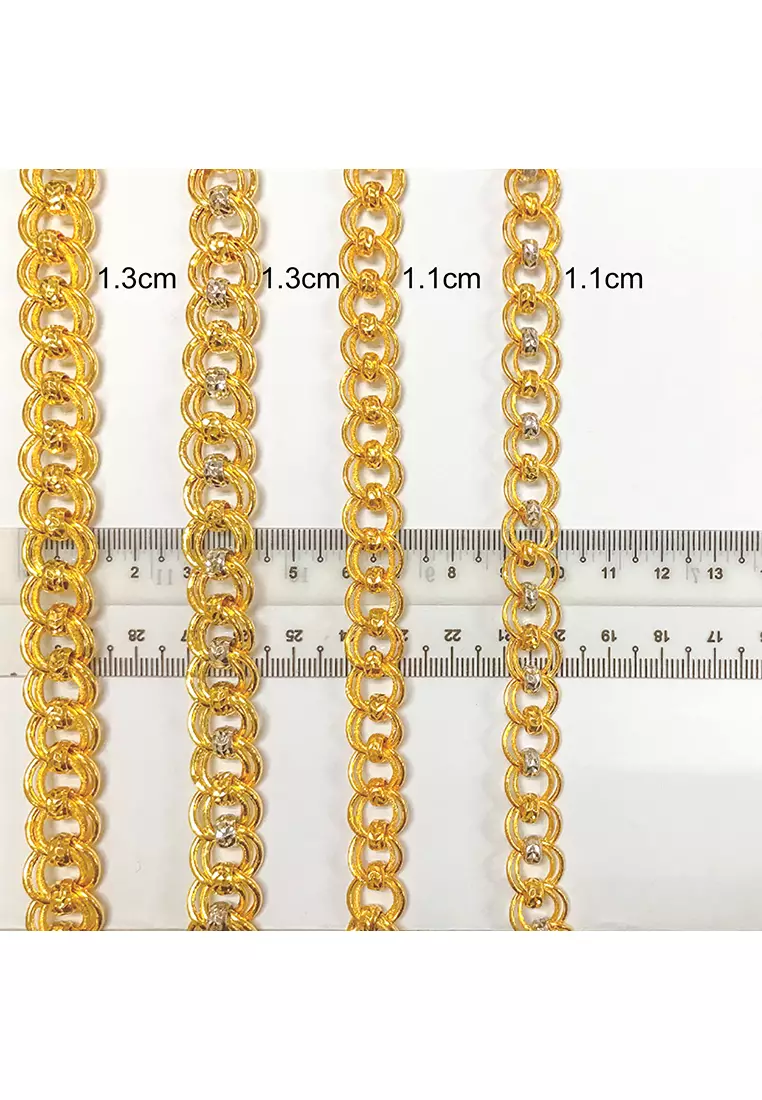 375/9K Gold Coco Candy Bracelet T028 (1.30CM)