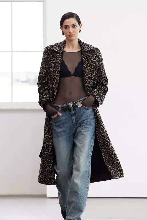Multicolored Regular Woolen Coat TWOAW25KB00081