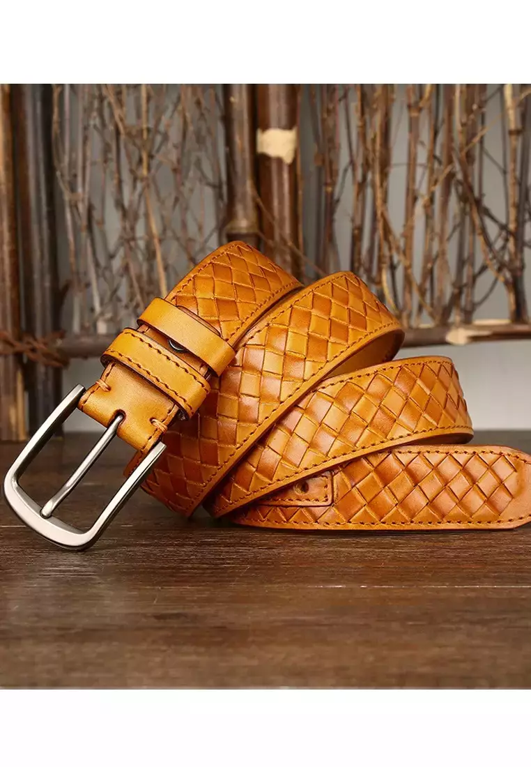 Mooclife Vintage woven cowhide belt 2024 | Buy Mooclife Online | ZALORA ...