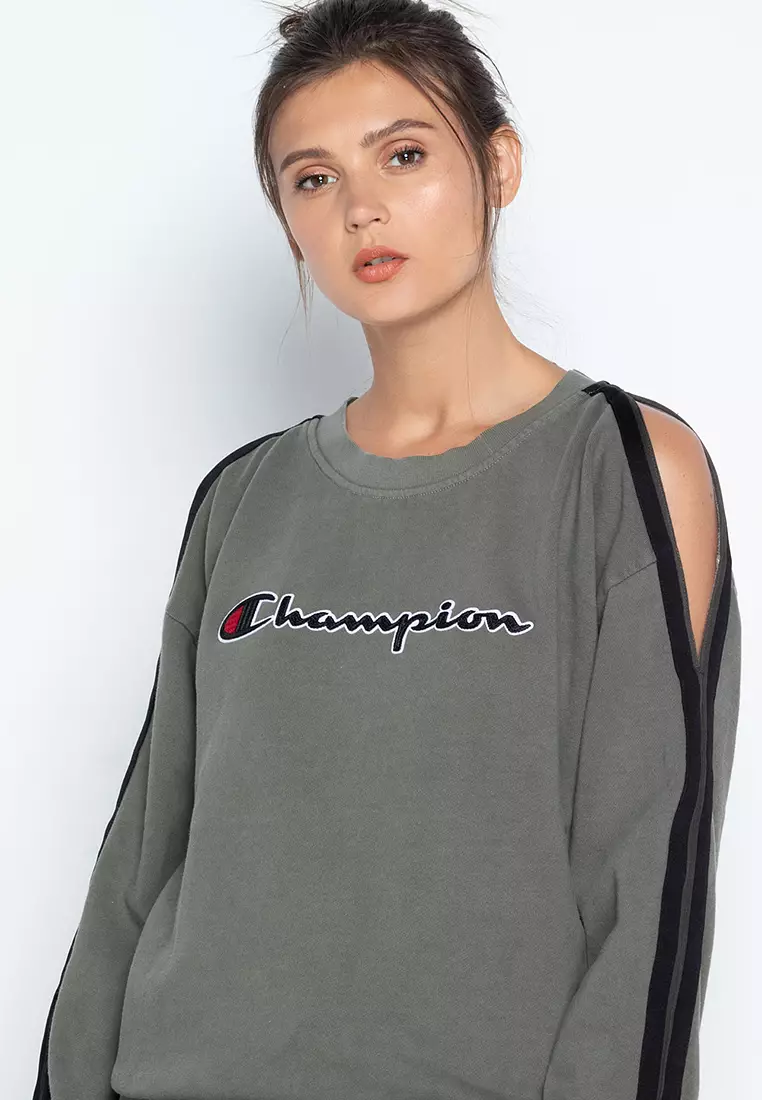 Vintage Cold Shoulder Long Sleeve Top