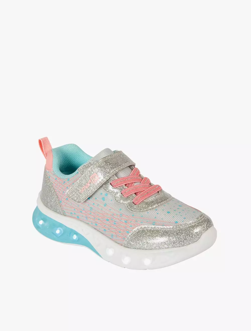 Payless Smartfit Childrens Smile Run Sneakers - Silver_10