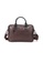 Lara brown Men's Briefcase PU Leather Shoulder Satchel with Back Pocket   - Brown 9B5EAAC8D42523GS_2