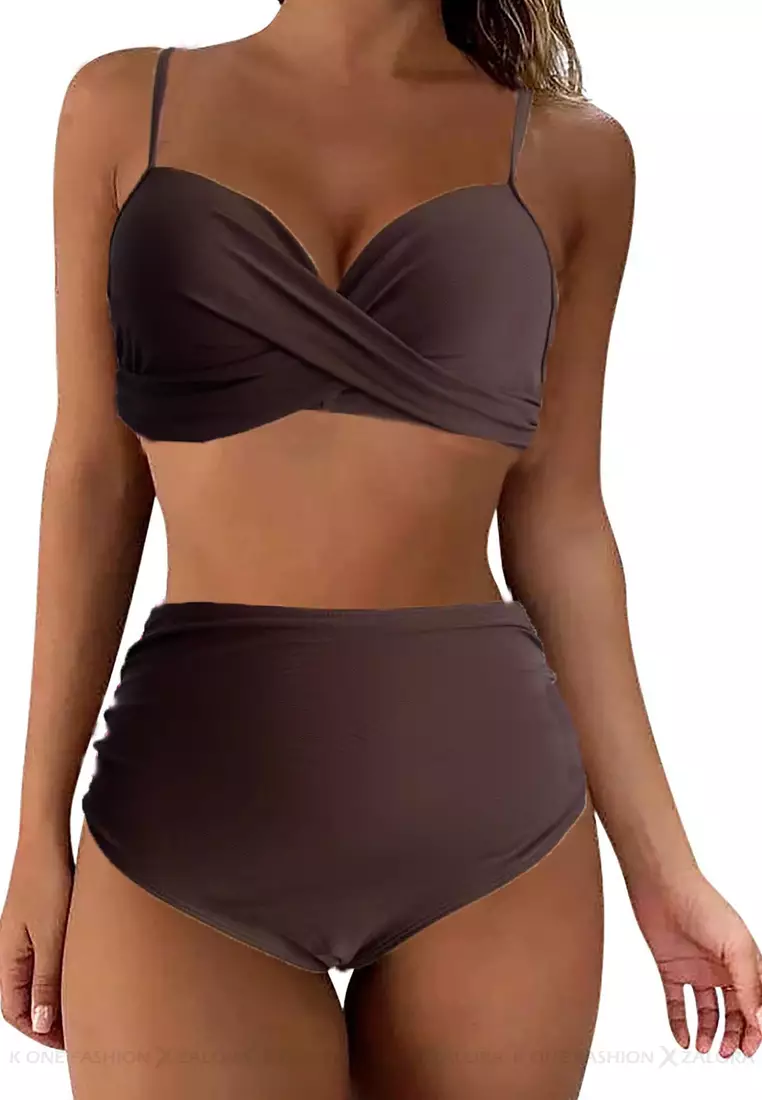 (2pcs)Sexy Suspender Bikini Swimsuit