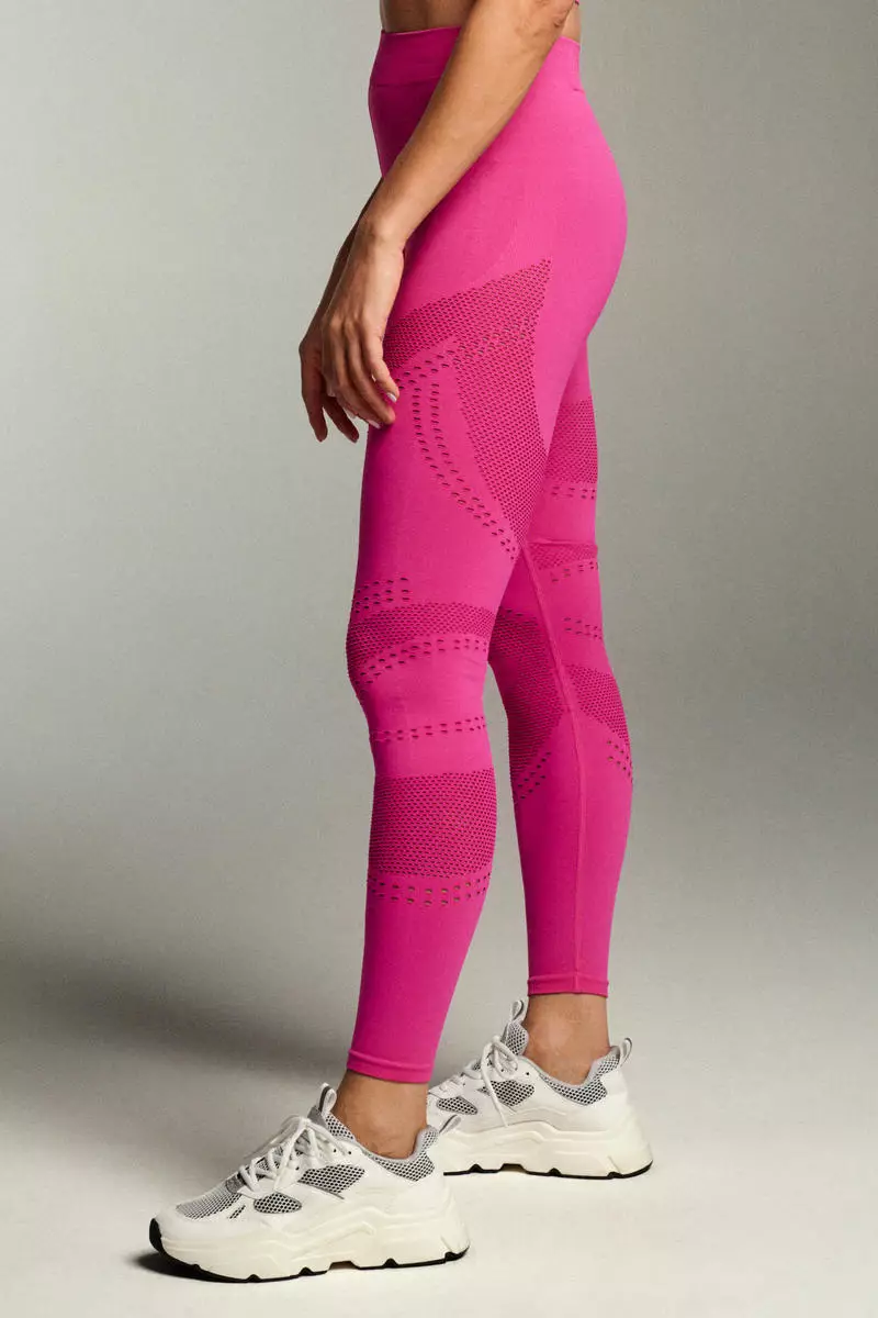 Buy H&M DryMove™ Seamless Sports tights in Pink Bright 2024 Online