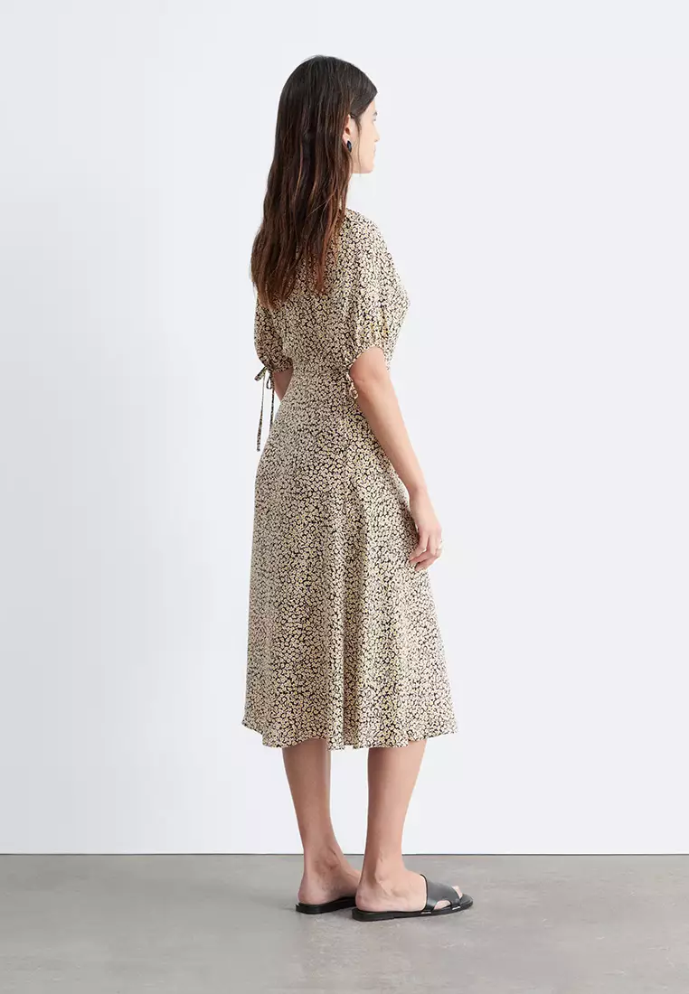 Tie-Waist Midi Dress