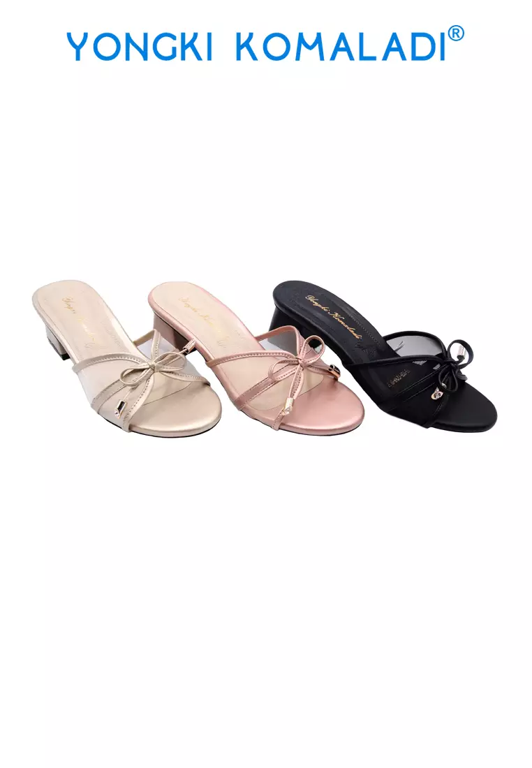 YONGKI KOMALADI NANA HEELS WANITA OL-TGH72164-BE GOLD
