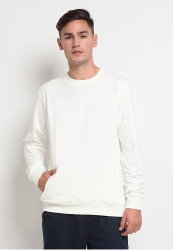 TIRAJEANS white SWEATSHIRT 42543AAC7DDC4CGS_1