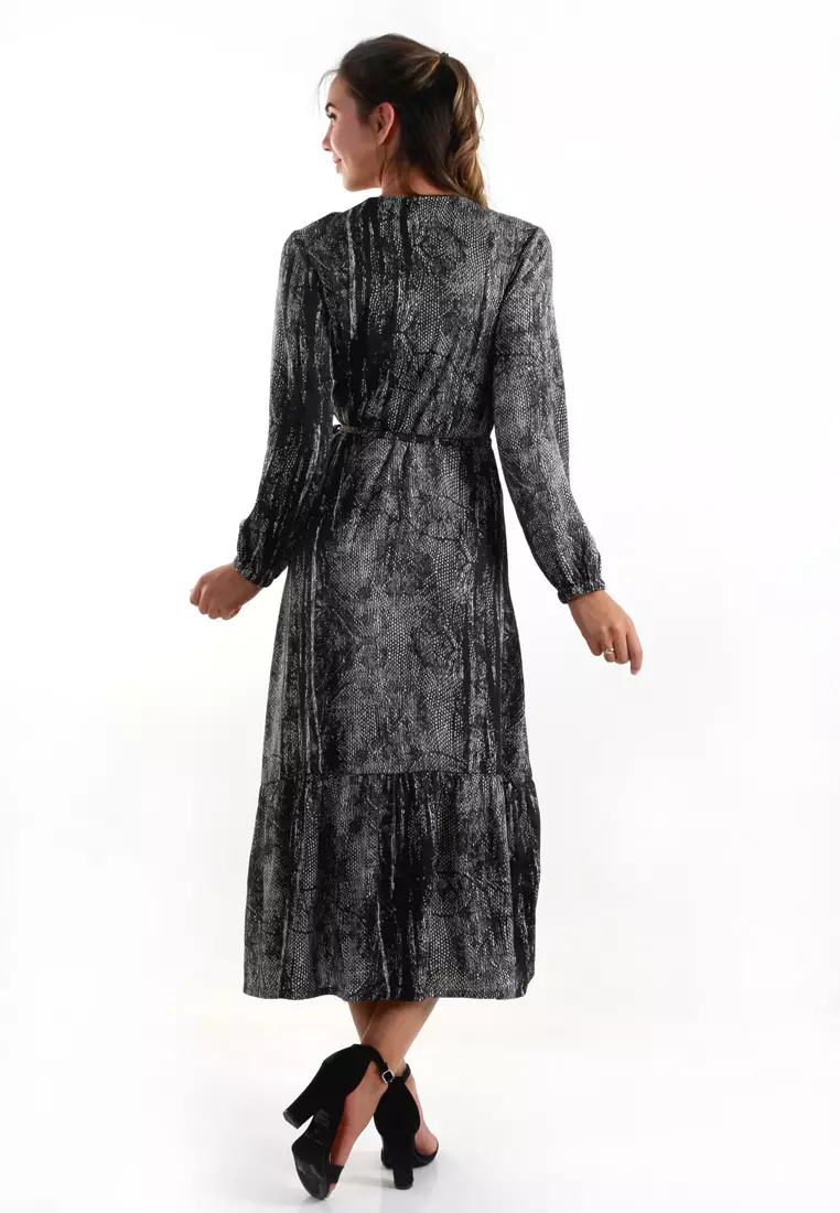 Asymetry Kimono style Long Dress