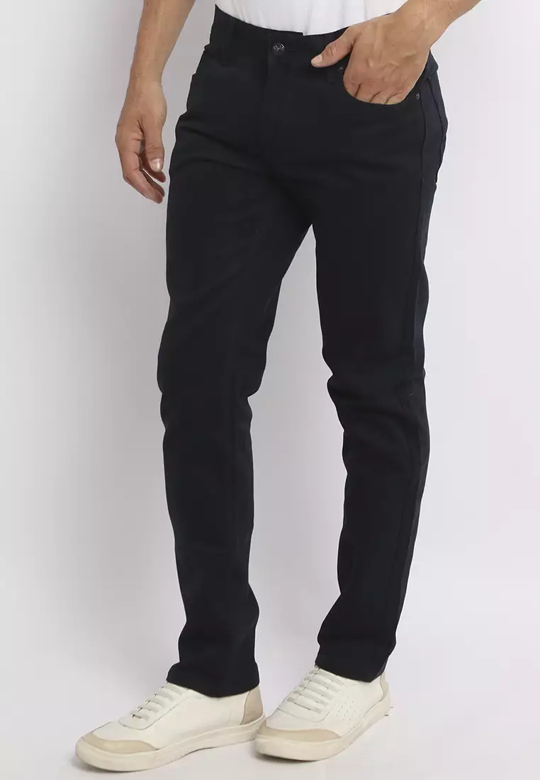 MILAN NAVY Celana Panjang Jeans Chinos Denim Pria - Bottom Man Long Pants