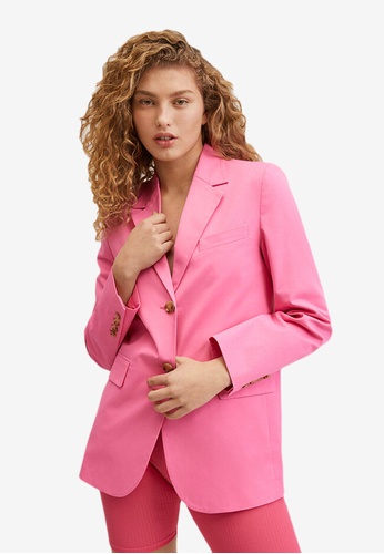 Mango Structured Cotton Blazer | ZALORA Philippines