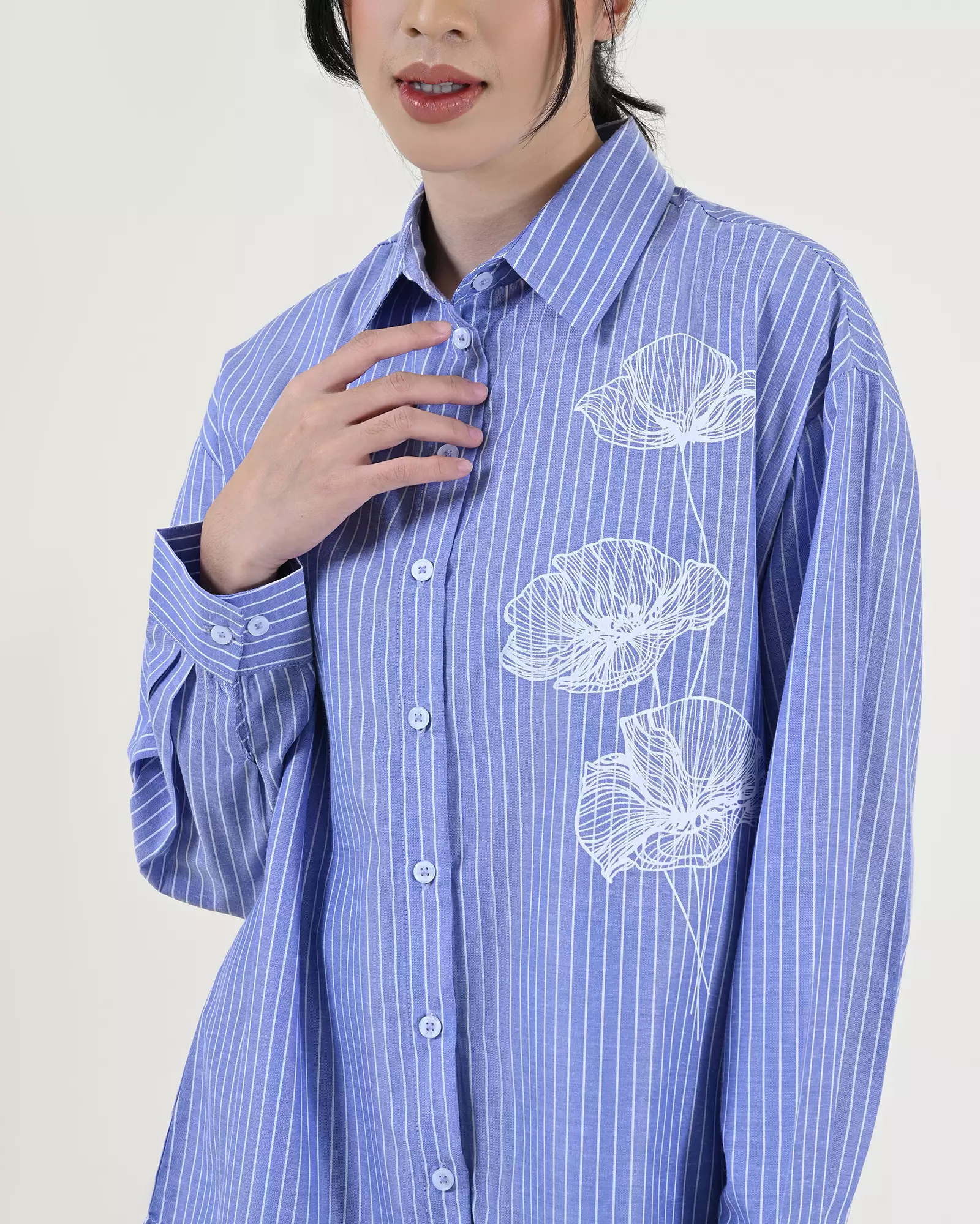 Geulis.id HURU SHIRT - Lightblue