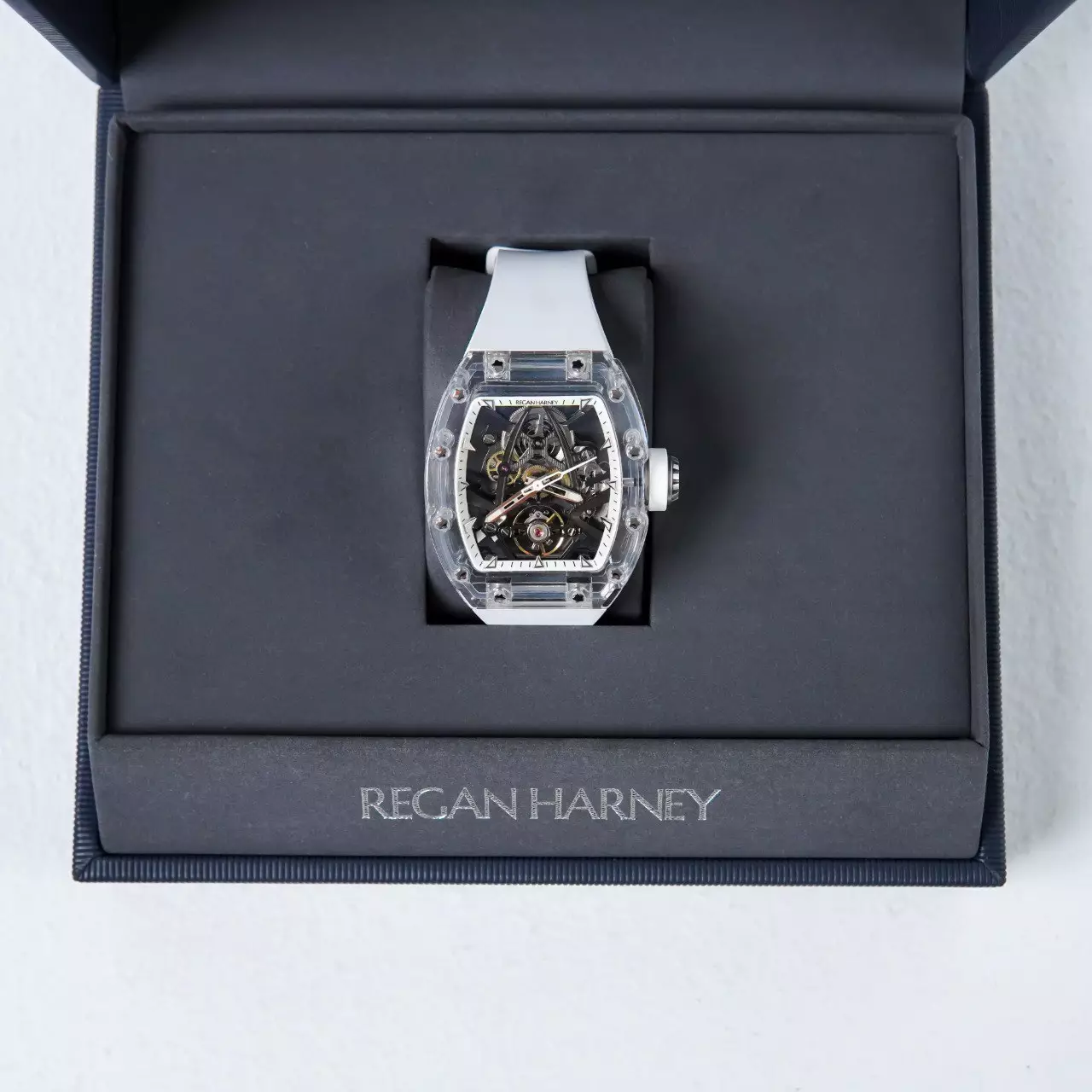 Jam Tangan REGAN HARNEY RH 66-11 LOUVRE CRYSTAL WATCH 100% ORIGINAL - OS