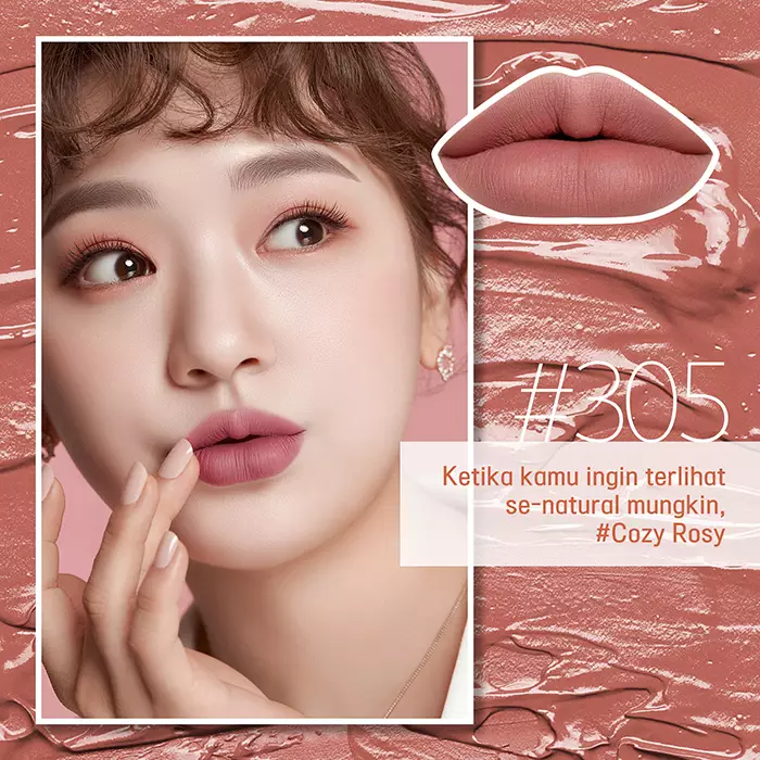 Nacific Daily Mood Lip Cream #305 Cozy Rosy