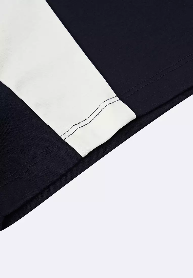 女裝 LOGO BLOCKCORE 拼色寬鬆短袖連帽外套