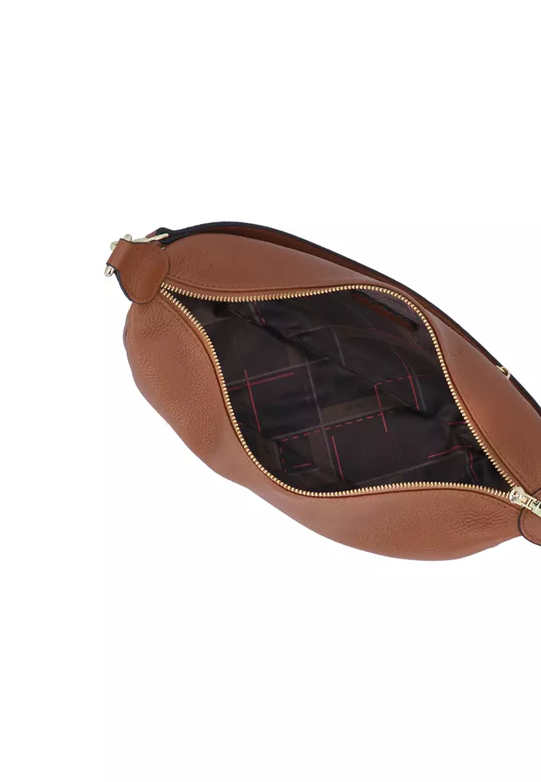Muse Curve Shoulder Bag - Brown