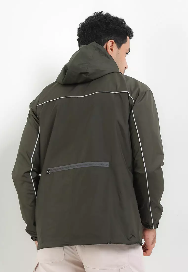 SYZLO Jaket Outdoor Packable Bisa Dilipat Jadi Tas - Army Green