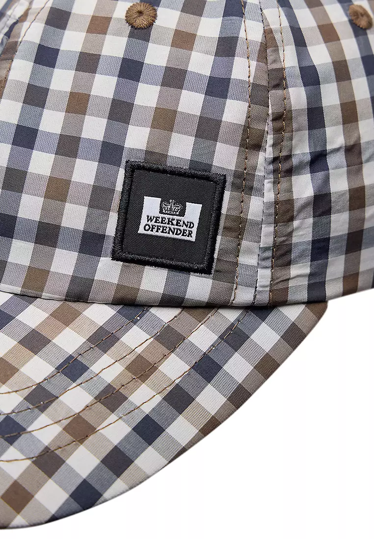 Mens Mid House Check Clay Check Baseball Cap