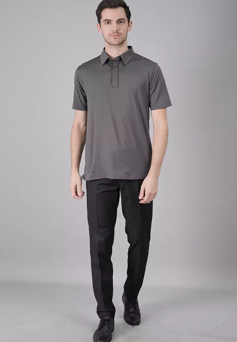 Johnwin - The Alpha Drifit - Kaos Polo Pria - Motif Polos - Lengan pendek - Mikrofiber & Polyester - Mudah Menyerap Keringat - FWS