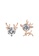 Her Jewellery Ruldoph Crystal Earrings (Rose Gold) -  Made with Swarovski Crystals A879AAC2154369GS_1