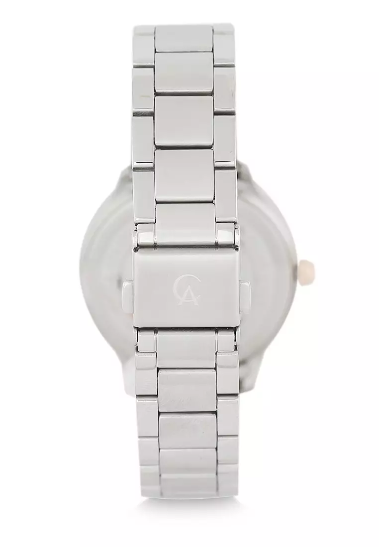 Alexandre Christie Jam Tangan Wanita - Silver Rosegold Blue- Stainless Steel - 2A48 BFBTRBU