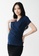 9months Maternity navy Navy Nursing Top with Baby Wrap 3E1C8AA8AEEF69GS_2