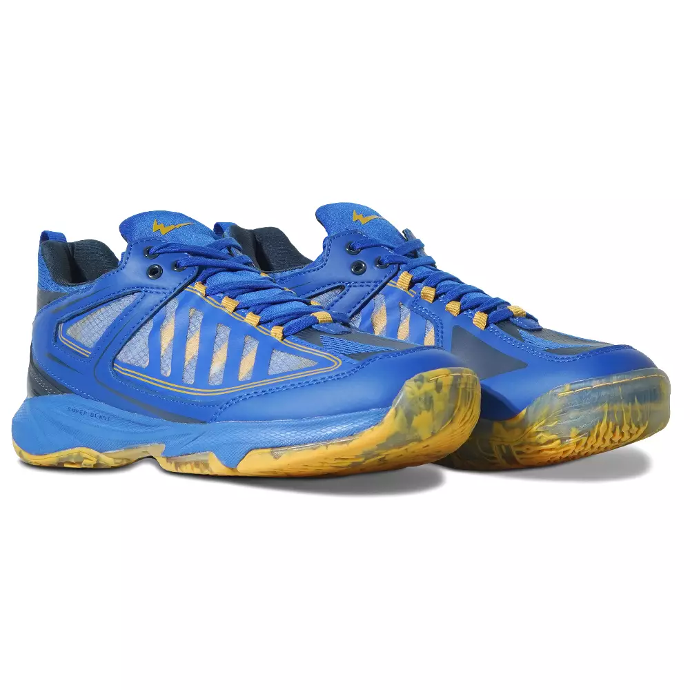 Eagle Sepatu Badminton PNR Prime - BIRU/EMAS