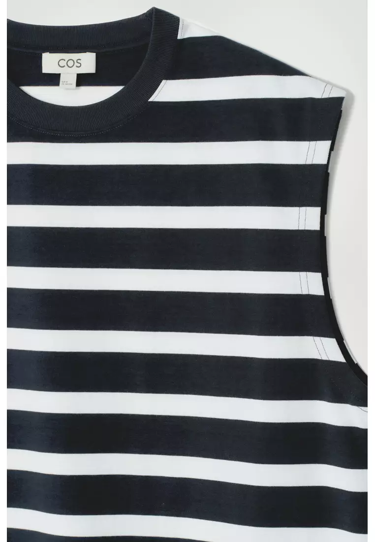 RELAXED COTTON-CREPE VEST