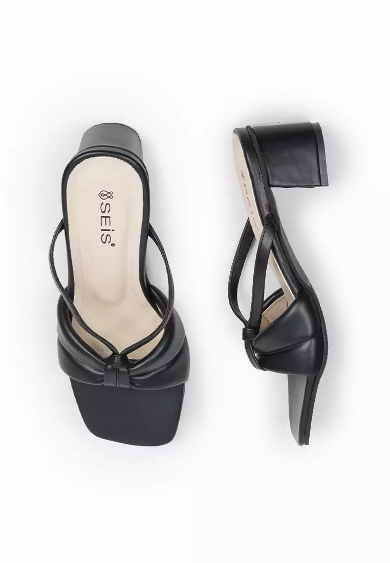 SEIS Ivanka Sandal Heels Wanita 5cm - BLACK