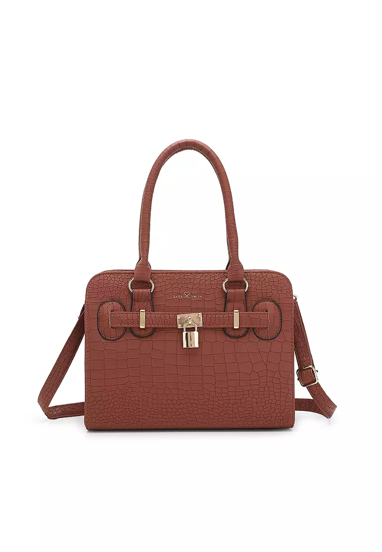 Women's Top Handle Bag / Sling Bag / Crossbody Bag / Shoulder Bag - Brown