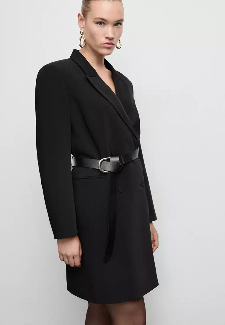 Double-Breasted Blazer-Style Dress