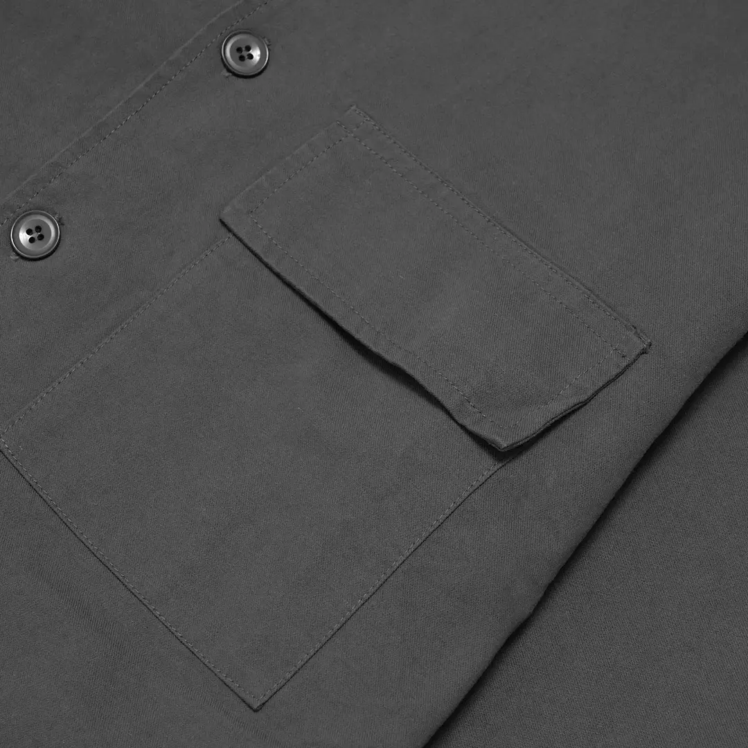 Open Pocket Woven Jacket Grey